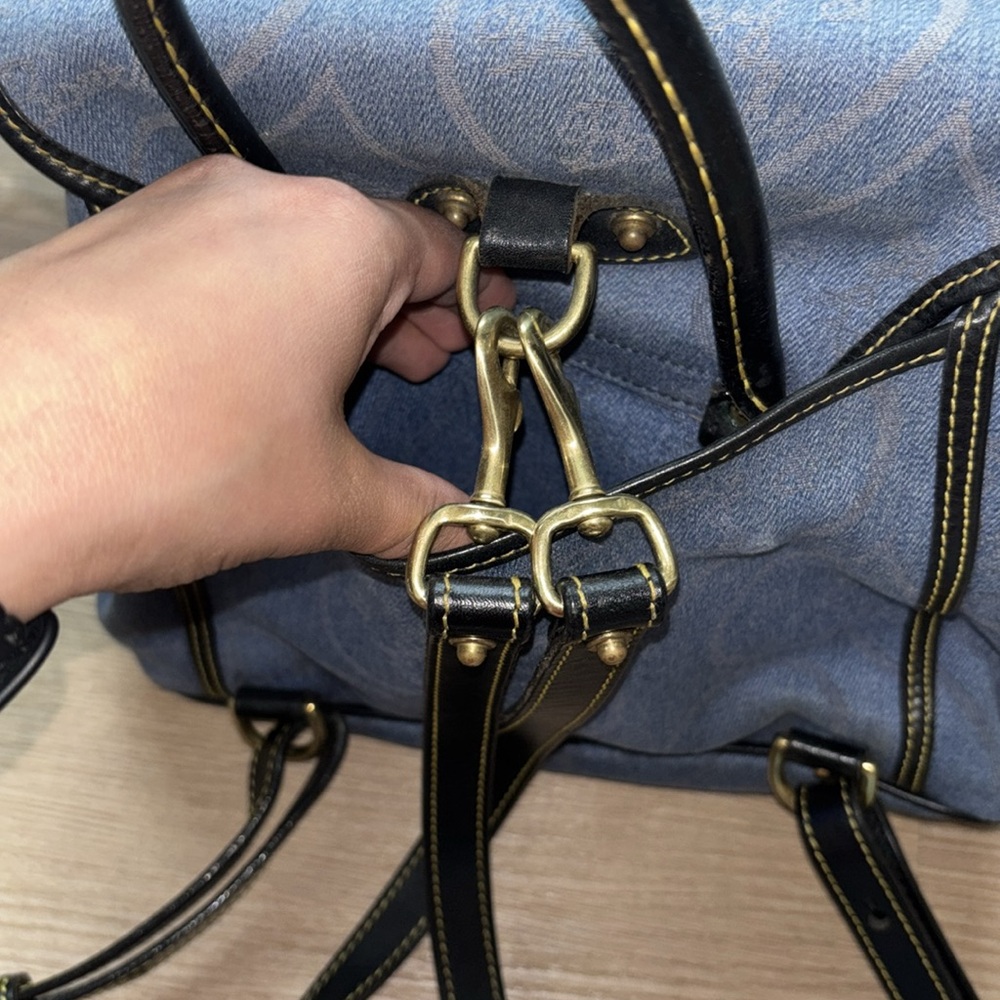 Dooney & Bourke Tan and Black Bag - Picture 7 of 9
